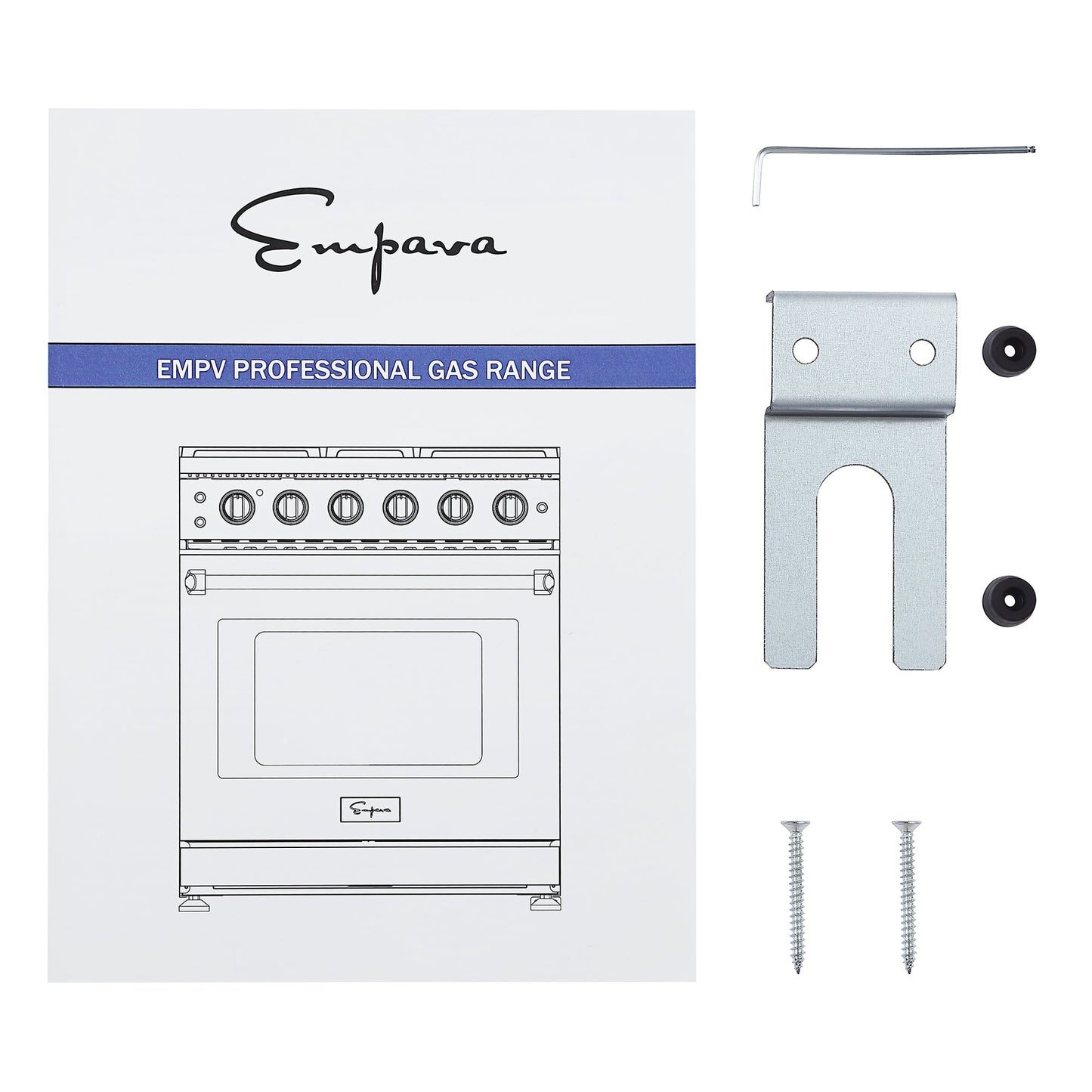 Empava 30GR10 30" professioneller Einschub-Gasherd mit Einzelofen