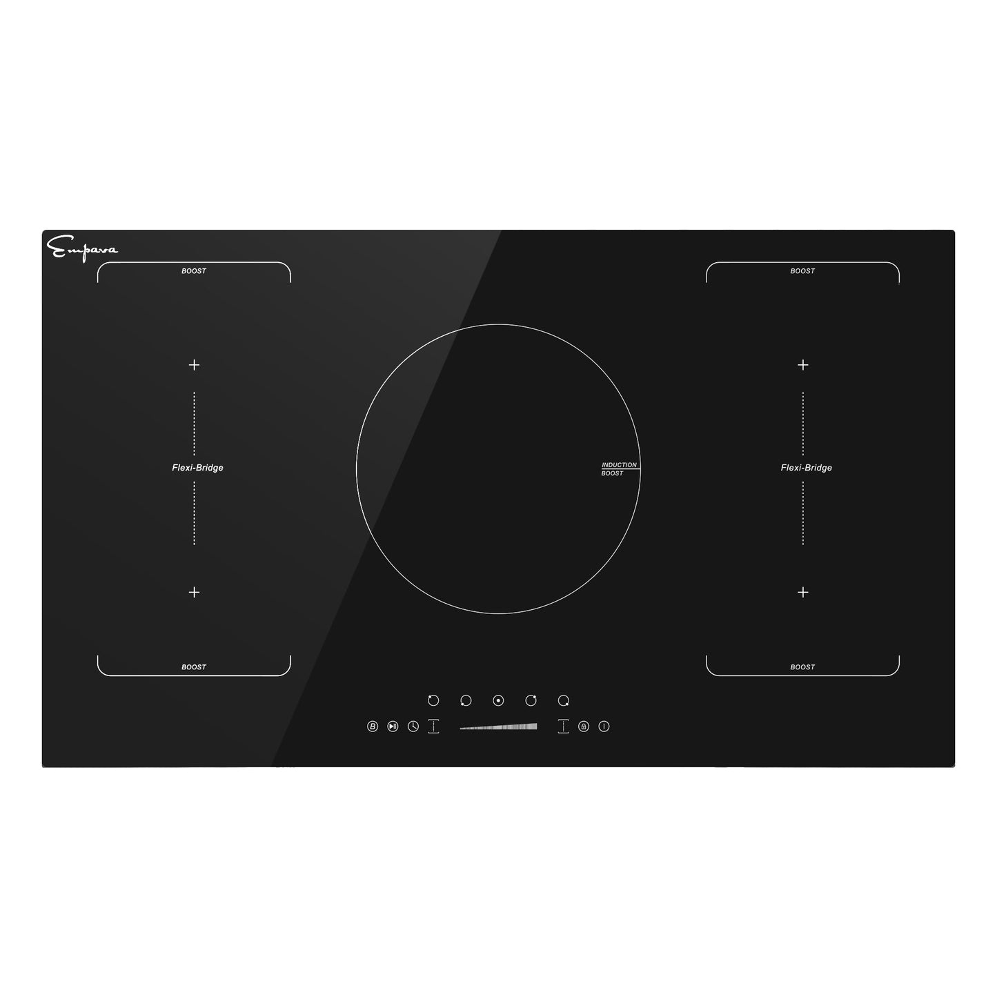 Empava 36EC05 36-Zoll schwarzer Induktions-Elektroherd 