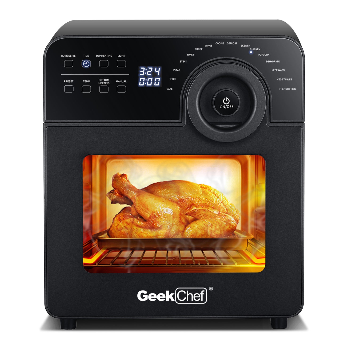 Geek Chef 1700W Konvektions-Luftfritteuse-Toasterofen 